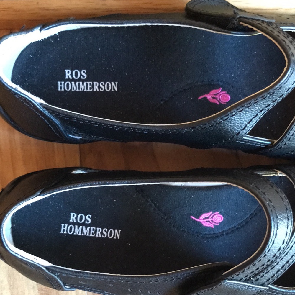 Ros Hommerson Chelsea 9-1/2 N black leather comfort cushion Mary Jane shoes EUC - Picture 3 of 10